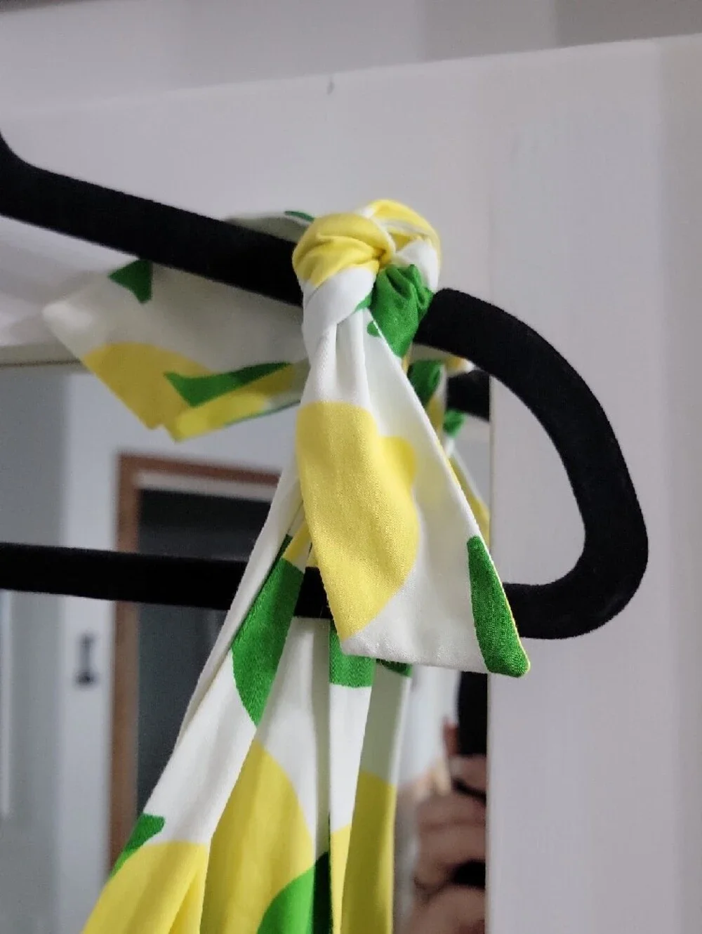 kate spade White Maxi Dress with Yellow Lemon & Green Leaf Print - Picture 5 of 6